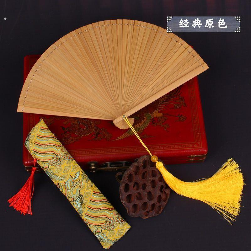 全竹小折扇古典舞扇子古风汉服配饰超仙易开合夏天扇风中国风旗袍