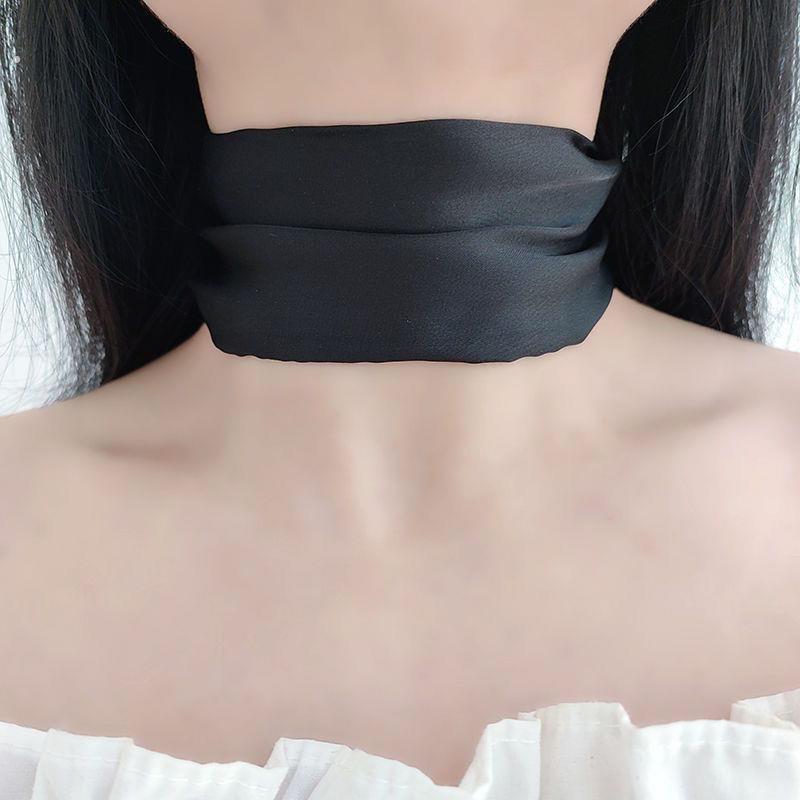 颈饰遮颈纹宽边挡脖子饰品气质简约颈带遮疤痕颈炼遮颈纹围脖