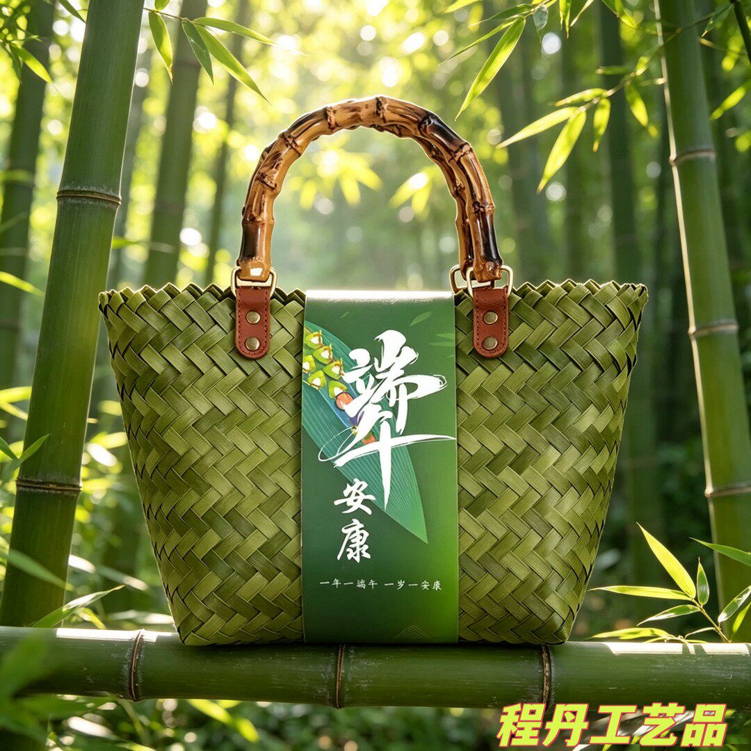 新款竹节手提端午节粽子包装盒高端节日伴手礼蛋黄酥礼品盒月饼盒