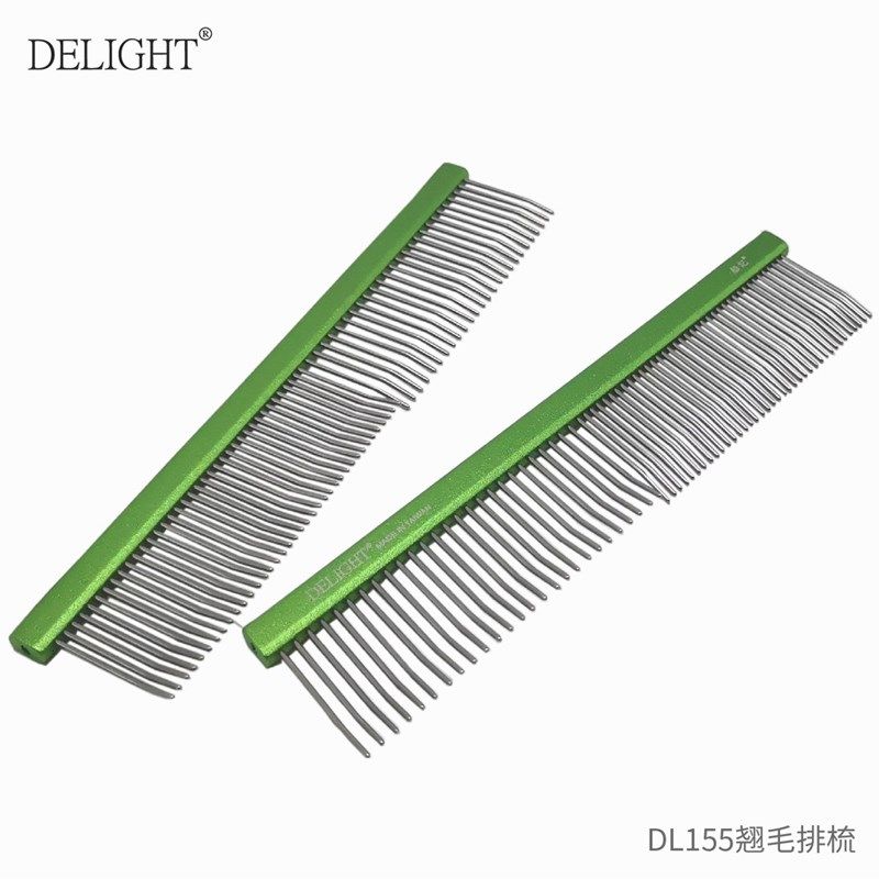 船记宠物美容排梳迪莱特翘毛排梳泰迪比熊布偶拉毛开结梳挑毛梳