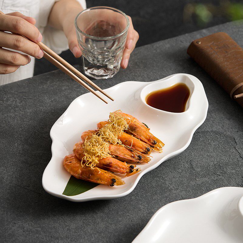 造器小吃餐具网红餐厅酒店创意陶瓷盘子菜盘精致意境菜凉菜碟