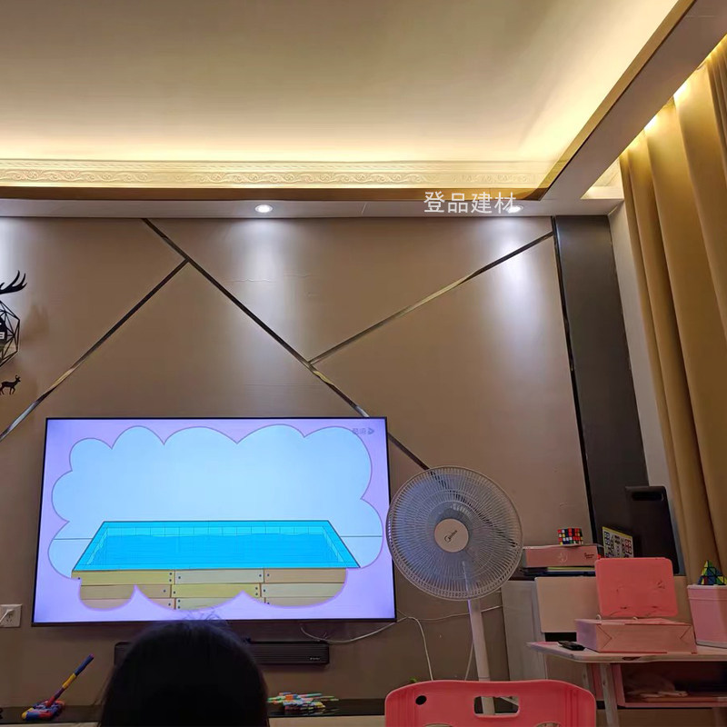 天花吊顶装饰PU线条仿石膏客厅灯池线棚顶角线灯槽线发光线装修材