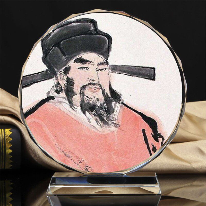 包拯/包公/包青天画像纪念品摆设装饰水晶摆件工艺品廉政文化礼物