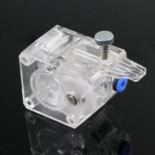 甄选3D打印机配件 新款BMG挤出机 透明款 双齿轮送料软性耗材可用