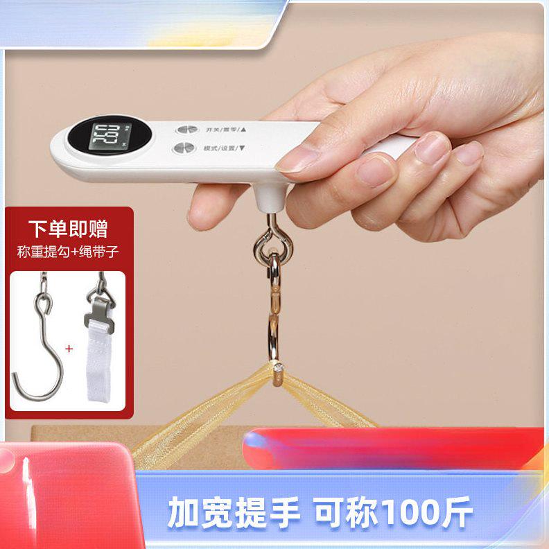 甄选精准便携式电子手提秤行李秤家用小型50kg快递称钓鱼弹簧磅秤