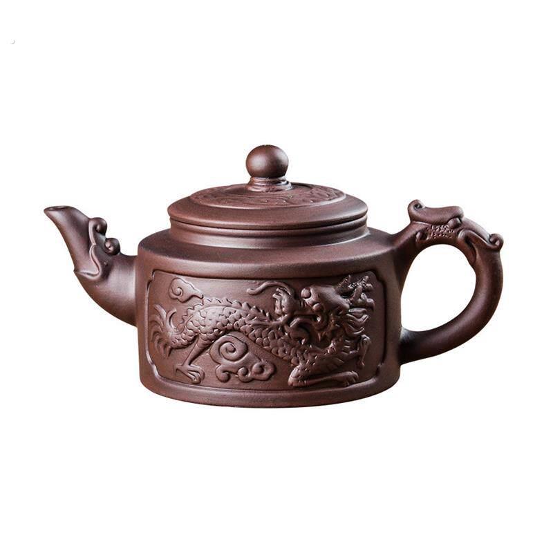 宜兴大号紫砂壶大容量功夫泡茶壶家用手工过滤朱泥壶茶杯茶具套装