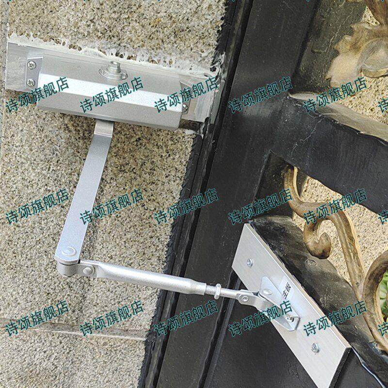 铁门自动闭门器侧装大铁艺门室外庭院关门装置缓冲无门框小区栅栏