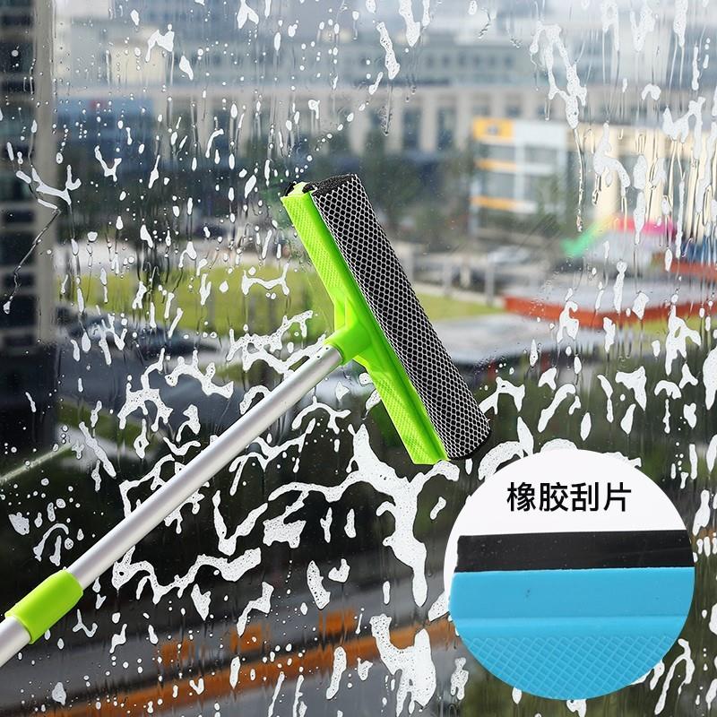 擦玻璃器伸缩长柄双面擦窗器玻璃刷刮水高楼清洁清洗窗户工具家用