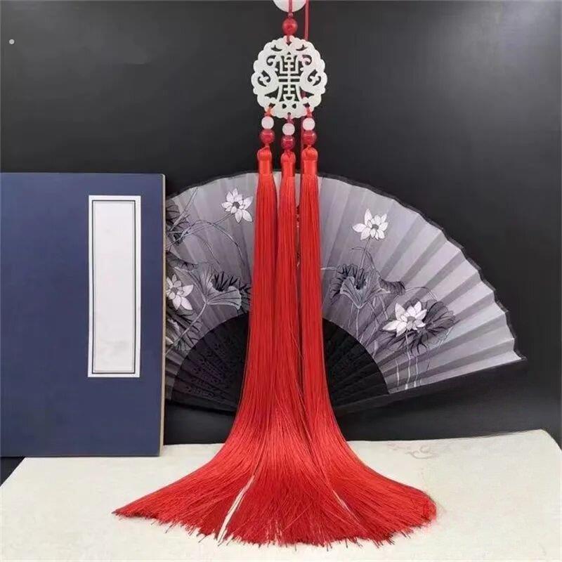 剑穗太极剑穗高档比赛表演剑专用不绕手宝剑流苏回龙丝冰丝剑穗