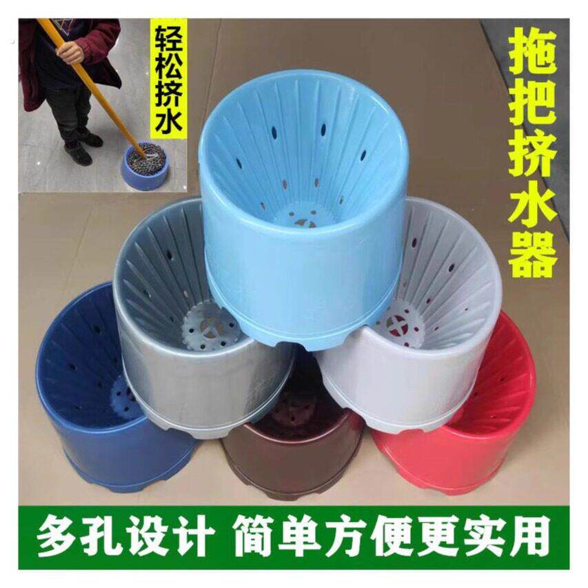 老式加厚洗拖把挤水器手压清洗墩布榨水车桶家用地拖拧干器压干桶