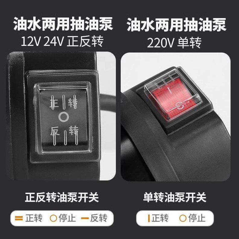 甄选油水两用电动抽油泵12V220V24V伏压柴油泵自吸抽水泵抽油机家