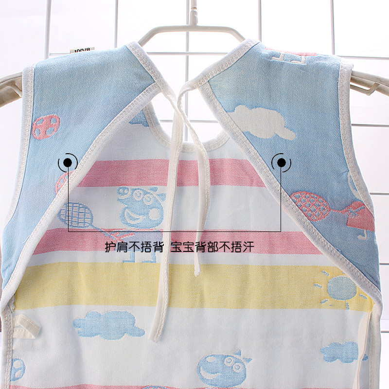 婴儿肚兜薄款四岁宝宝护肚子神器小孩夏天儿童睡觉中大童夏季纱布