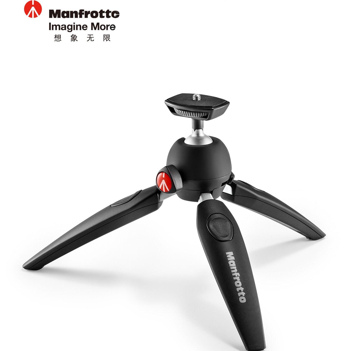 Manfrotto曼富图 MT PIXI EVO 数码单反微单相机三脚架便携自拍桌面支架手机直播视频三角架