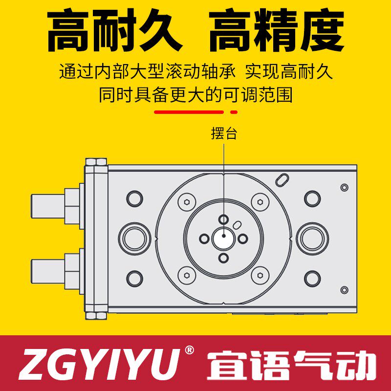 新款旋转MSQ齿轮摆台气缸MSQ10A MSQ20A MSQ30A MSQ50A - A/D/R