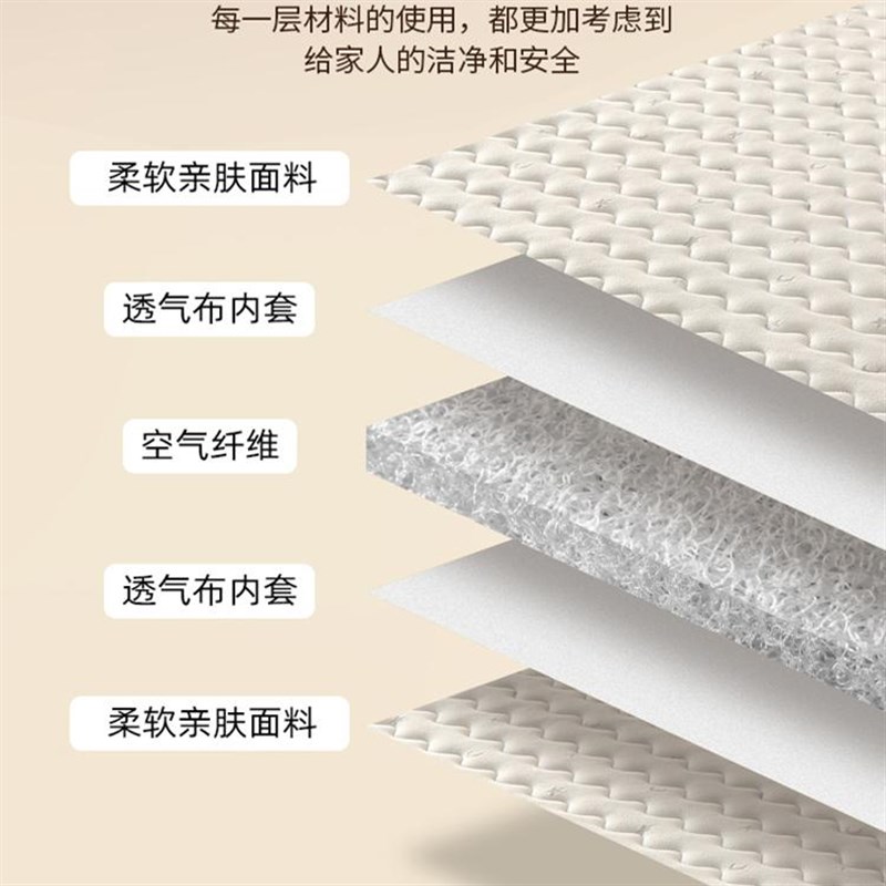 婴儿床垫儿童空气纤维可水洗4D空气纤维宝宝幼儿园专用拼接床床垫