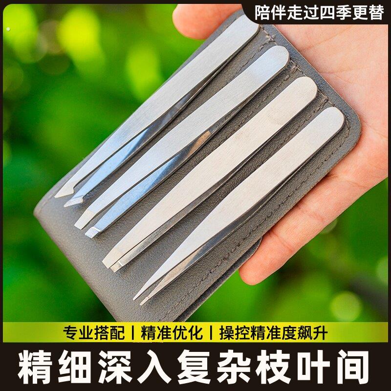 菖蒲专用镊子不锈钢摘黄叶剃黄修剪盆景摘叶夹子盆景专用工具大全