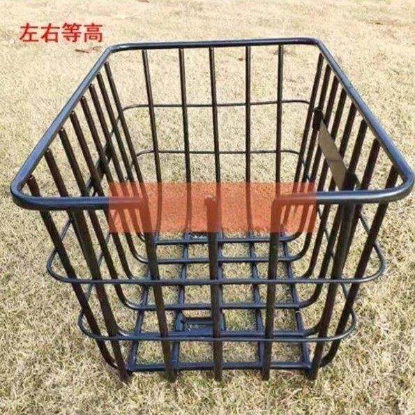 载重王车筐前置大号加粗电动车筐加厚无盖结实电动车拉货筐自行车