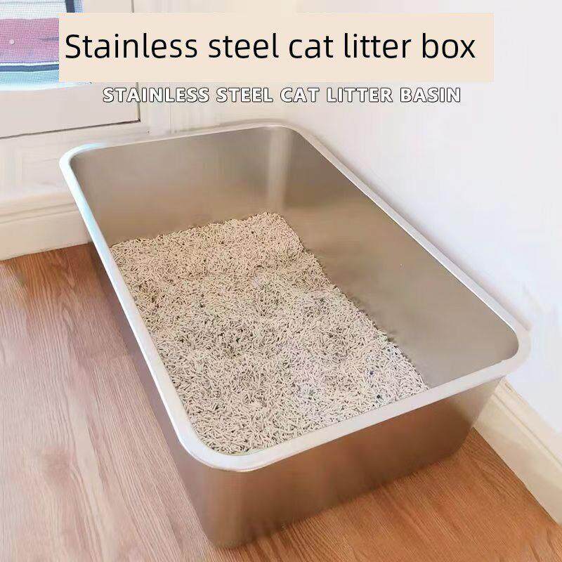 不锈钢猫砂箱超大0斤20公斤超大高侧缅因猫布娃娃猫特别巨大巨型