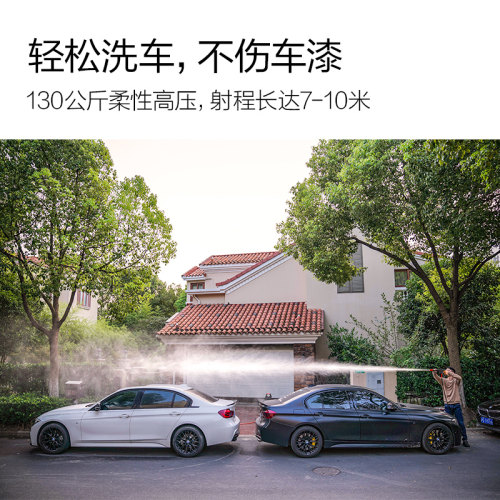 绿田雪豹洗车机220v高压水泵大功率感应电机家用强力水枪刷车神器