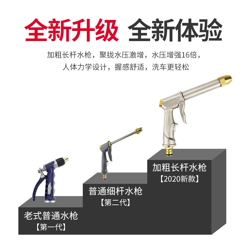 高压洗车水枪家用浇花软管喷水枪神器汽车收纳工具套装水管收纳架