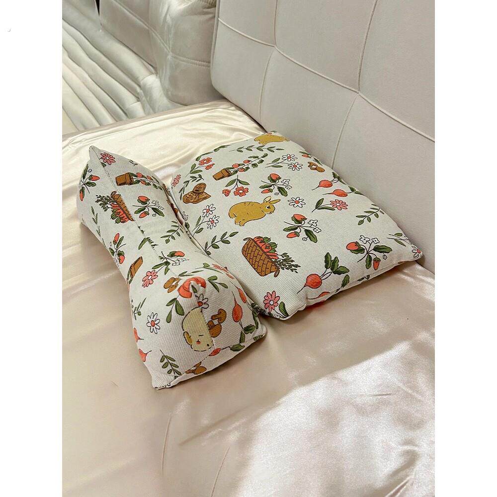 荞麦三角枕头家用护颈椎排湿可拆洗助睡眠拉伸牵引枕靠枕实用礼物
