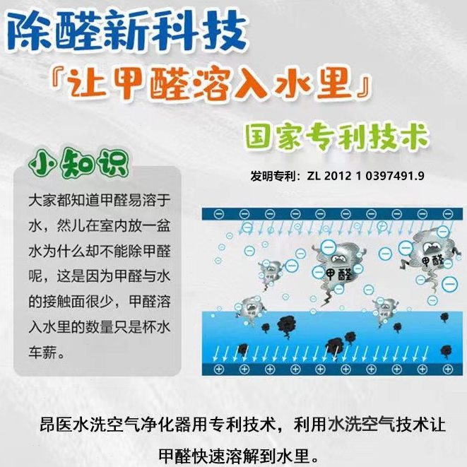 甄选水过滤水洗空气净化器家用除甲醛灰尘除烟味除烟加湿负离子无