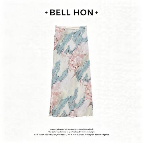 【BELL HON】2026夏新款设计高级感高腰显瘦半身裙-BHT000228