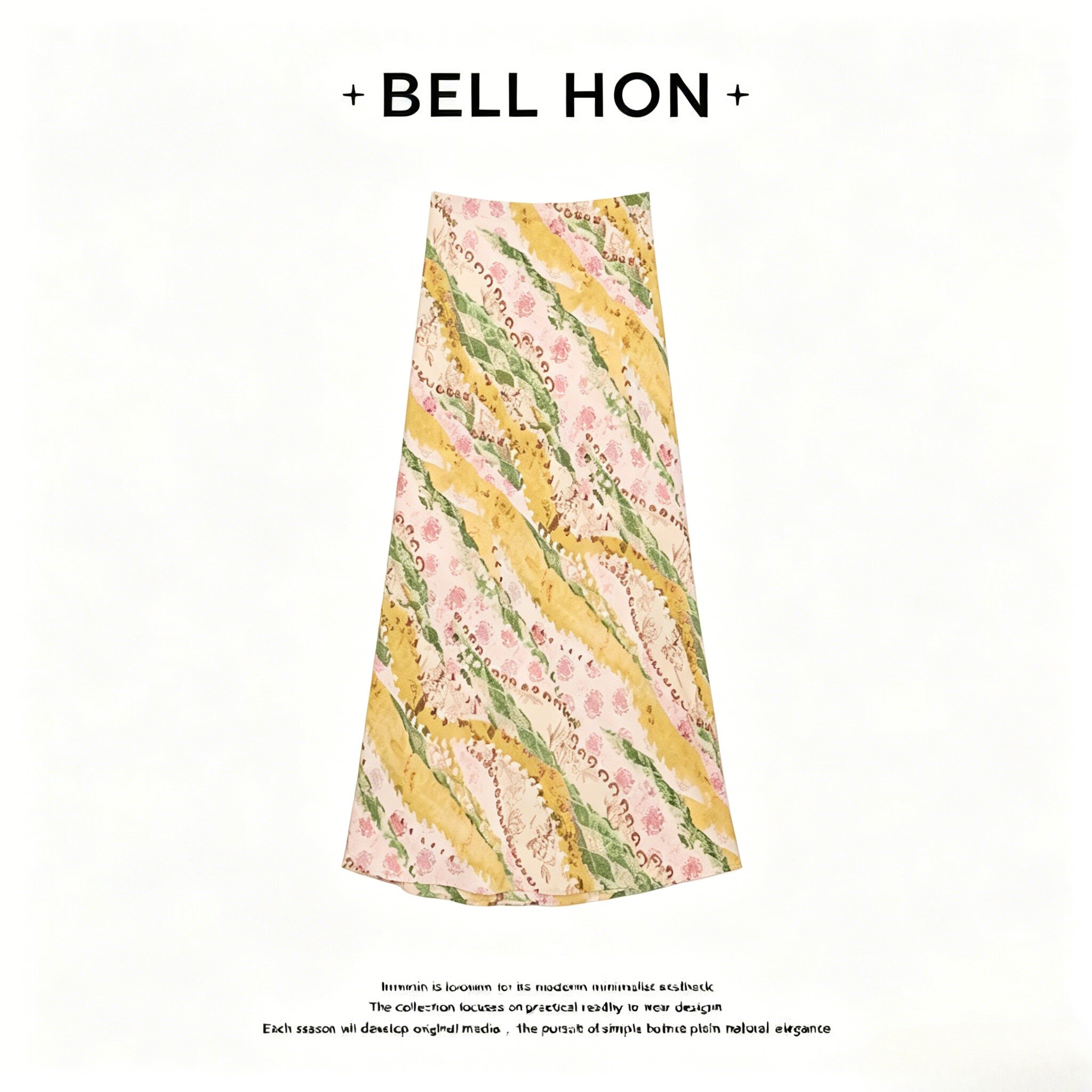 【BELL HON】2026夏新款设计高级感显瘦半身裙-BHT000151