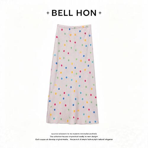 【BELL HON】2026夏新款设计高级感高腰显瘦半身裙-BHT000219