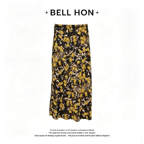 【BELL HON】2026夏【桃子】新款设计感显瘦半身裙-BHT00014