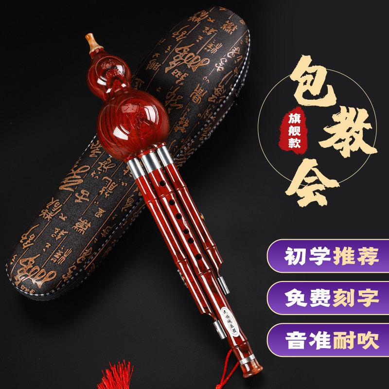 民族魂葫芦丝乐器初学者c调降b调小学生儿童专业演奏型防摔胡芦丝
