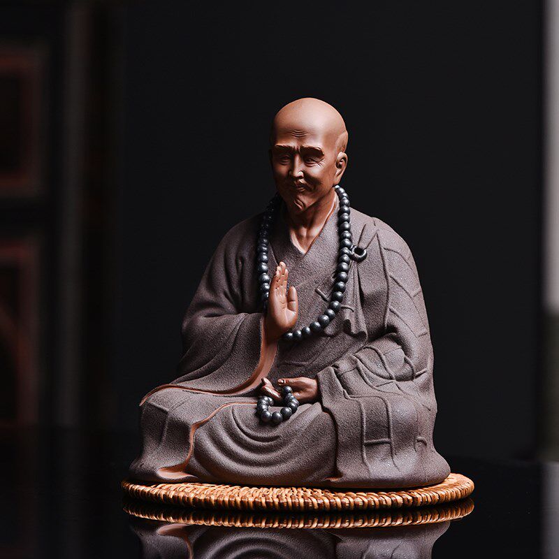 陶瓷李叔同弘一法师摆件中式家居书房工艺品人物装饰玄关创意摆设