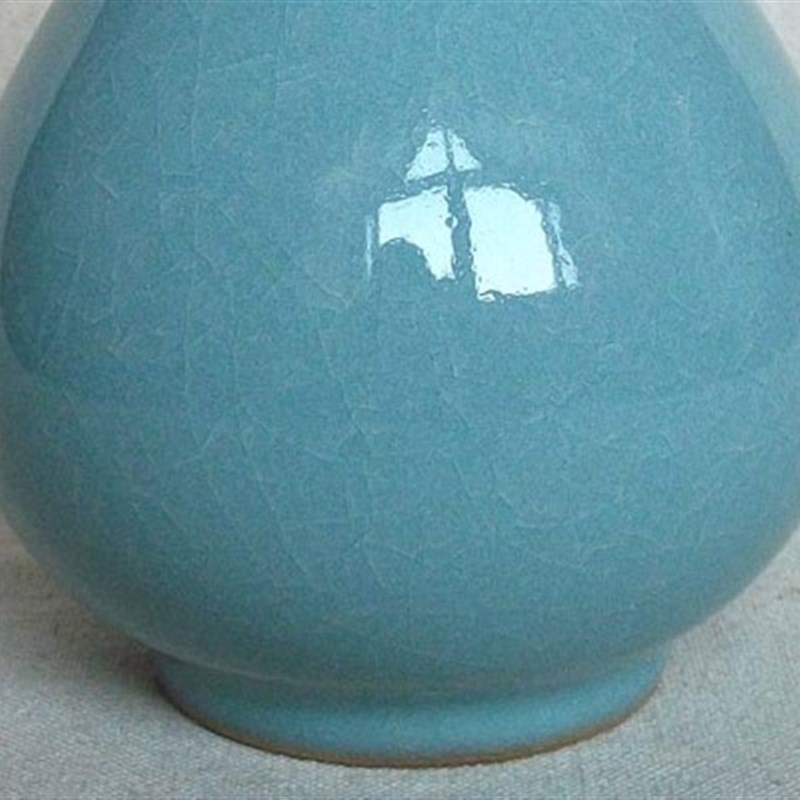 玉壶春瓶汝窑原产地汝瓷刘恩霞仿古陶瓷花瓶瓷器家居客厅饰品摆件