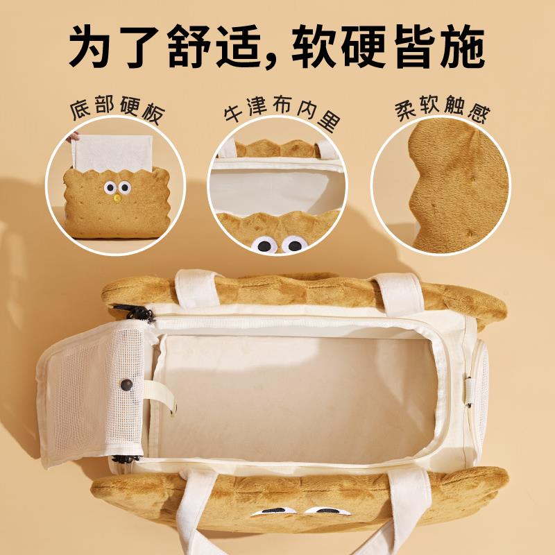 噗扑夹心饼干宠物包冬天保暖猫咪狗狗包外出便携大容量可多种背法