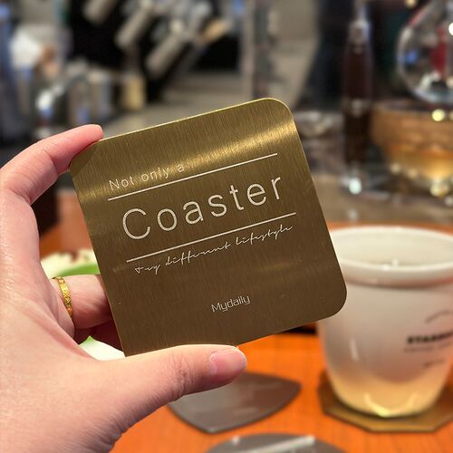 不锈钢杯垫!定制威士忌酒吧餐厅酒杯垫下午茶冷饮咖啡茶杯隔热垫