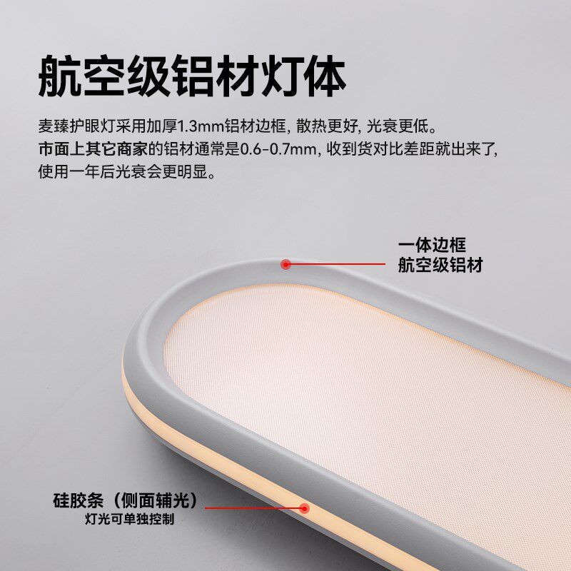 普瑞长条吸顶灯阳台过道走廊灯护眼全光谱飘窗书房灯餐厅灯超亮
