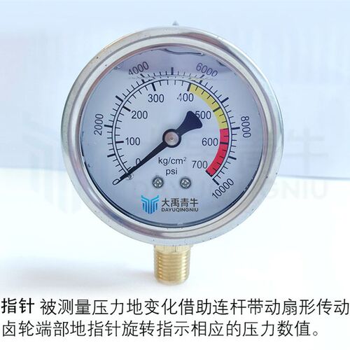 注浆机压力表注浆机配件水固化注浆机压力表高压表堵漏抗震压力
