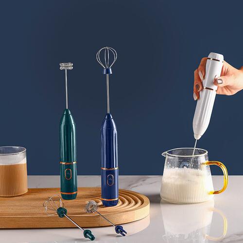 甄选无线打奶泡器咖啡打泡器家用电动奶泡机牛奶搅拌器手持打发打