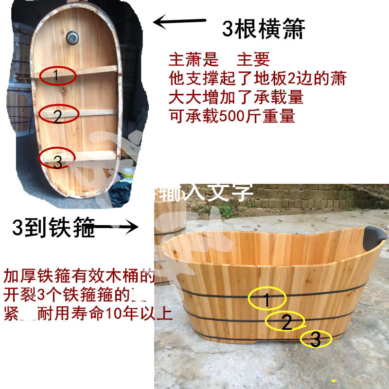 包邮沐浴盆木桶杉木蒸汽桶全身熏蒸浴缸桑拿成人浴桶泡澡桶带盖子