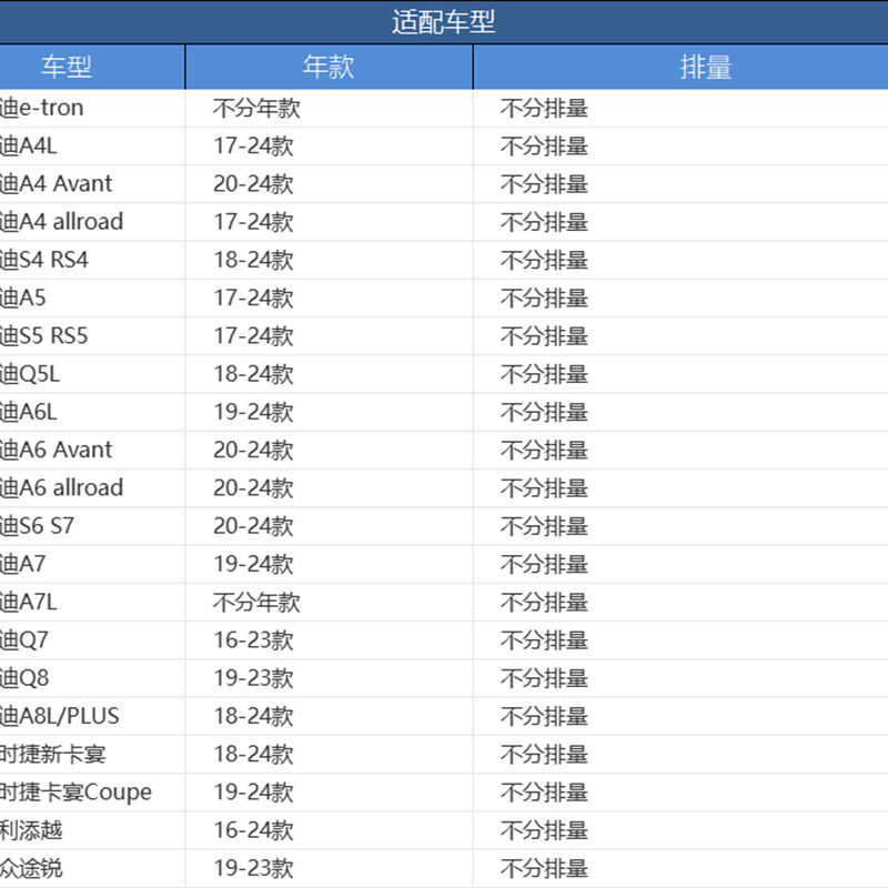 科德宝适配17-24款奥迪A4L途锐A6L卡宴A5 Q5L Q7 Q8 S6空调滤芯格