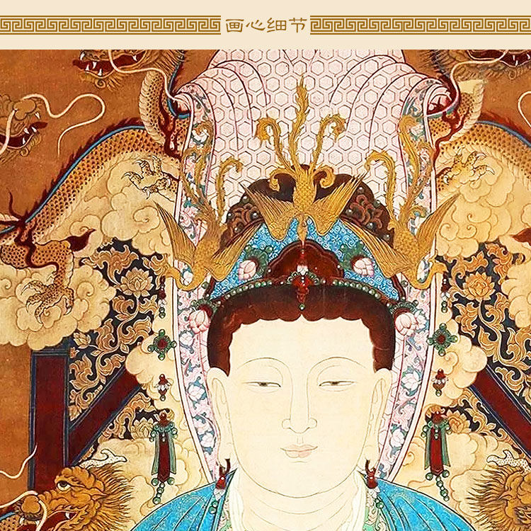 妈祖画像 天妃天后天上圣母神像画 道场家用供奉丝绸卷轴挂画定制