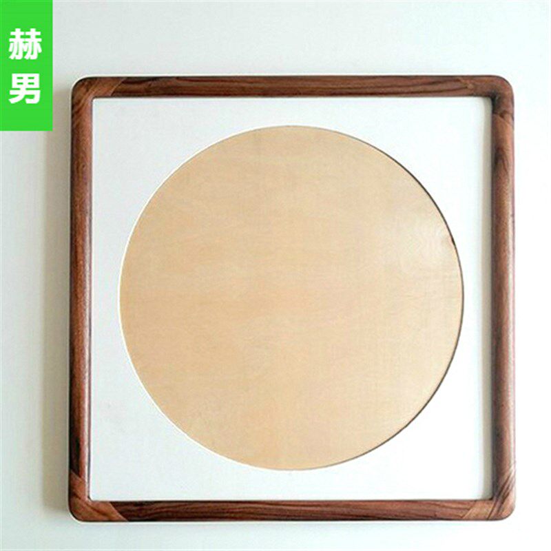 圆角实木画框定制挂墙装裱新古典国画书法轻奢粗宽边字画装饰框子