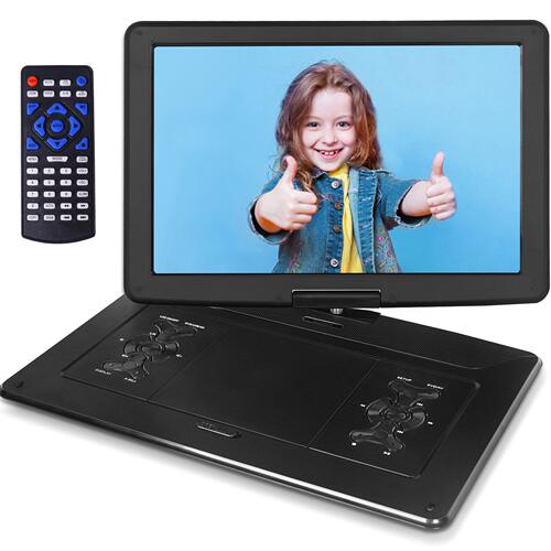 甄选英文大屏22寸清移动便携式DVD播放器CD机portable dvd player