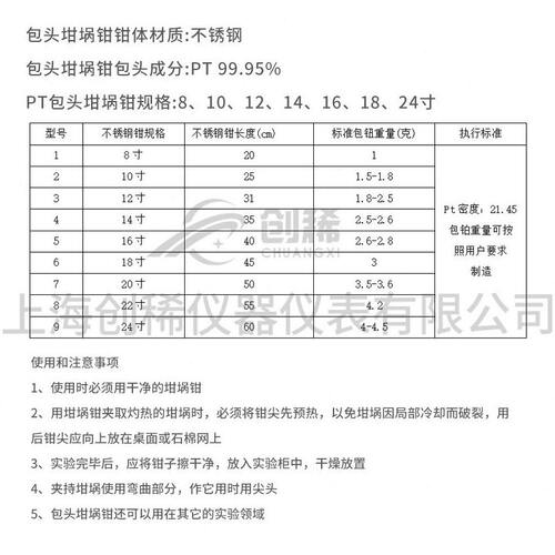 甄选纯度99.95% 铂金坩埚钳8寸10寸化学实验室专用30ml/50ml