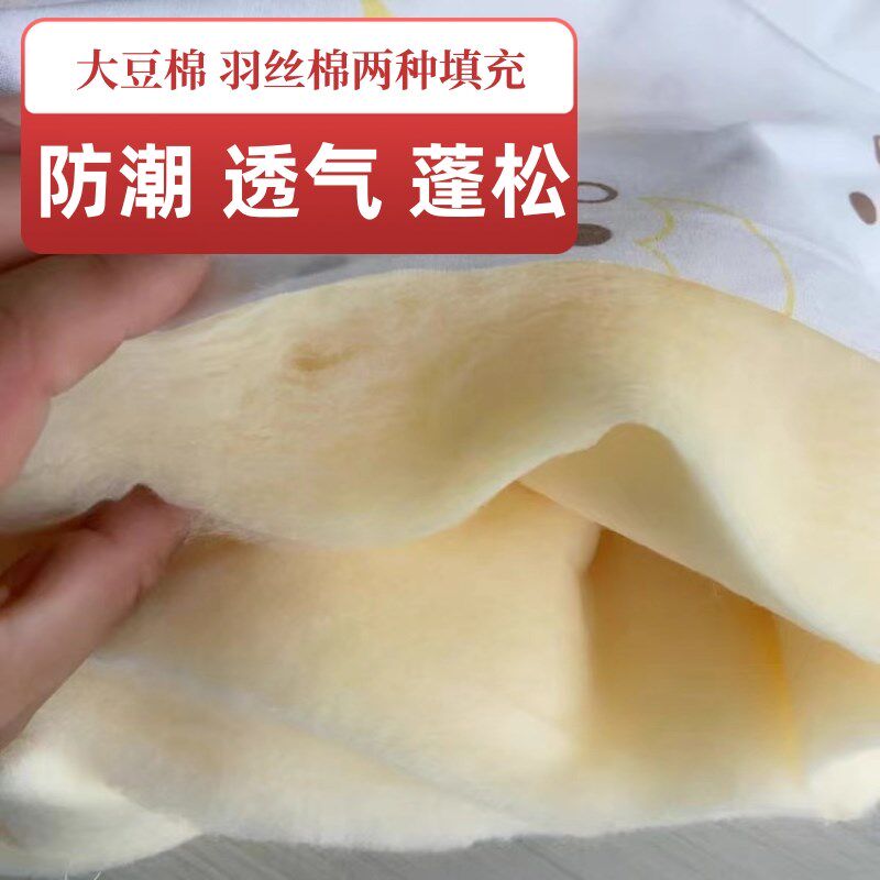 订制可机洗家用大尺寸春夏秋冬单双人大豆加长高个空调夏凉被子芯