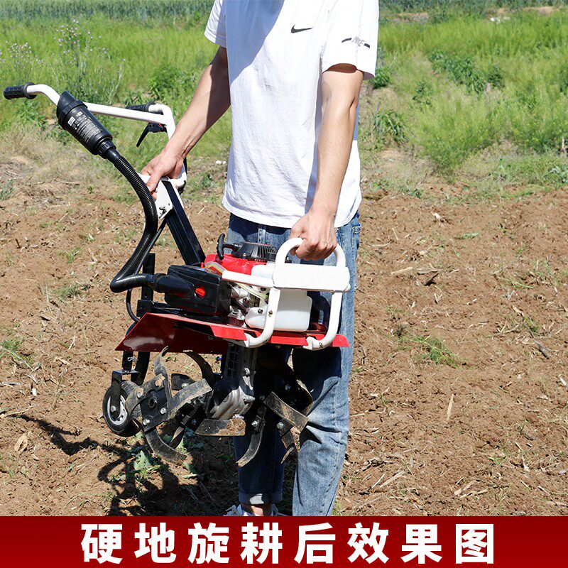 农用微型微耕机开沟机翻地神器耕田耕地机汽油小型新式轻便旋耕机