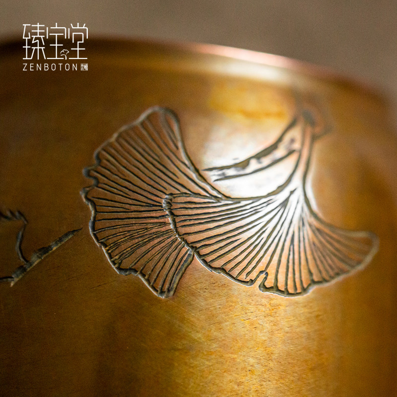臻宝堂纯手工流银盖置银壶铁壶盖托紫砂壶盖架功夫茶具纯铜配件