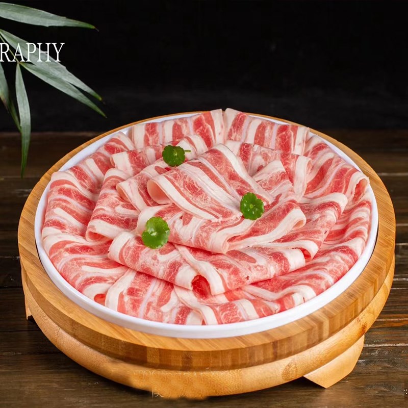 网红商用火锅店餐具现切牛肉吊龙摆盘仿瓷密胺特色创意毛肚菜盘子