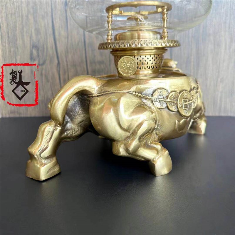 古焰空气灯精品茶灯 中式功夫茶煤油灯茶炉 明火煮水养生茶器复古
