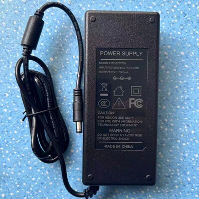 适用HTY-1207500 一体机收银机收款机电源适配器电源线12V7.5A 8A